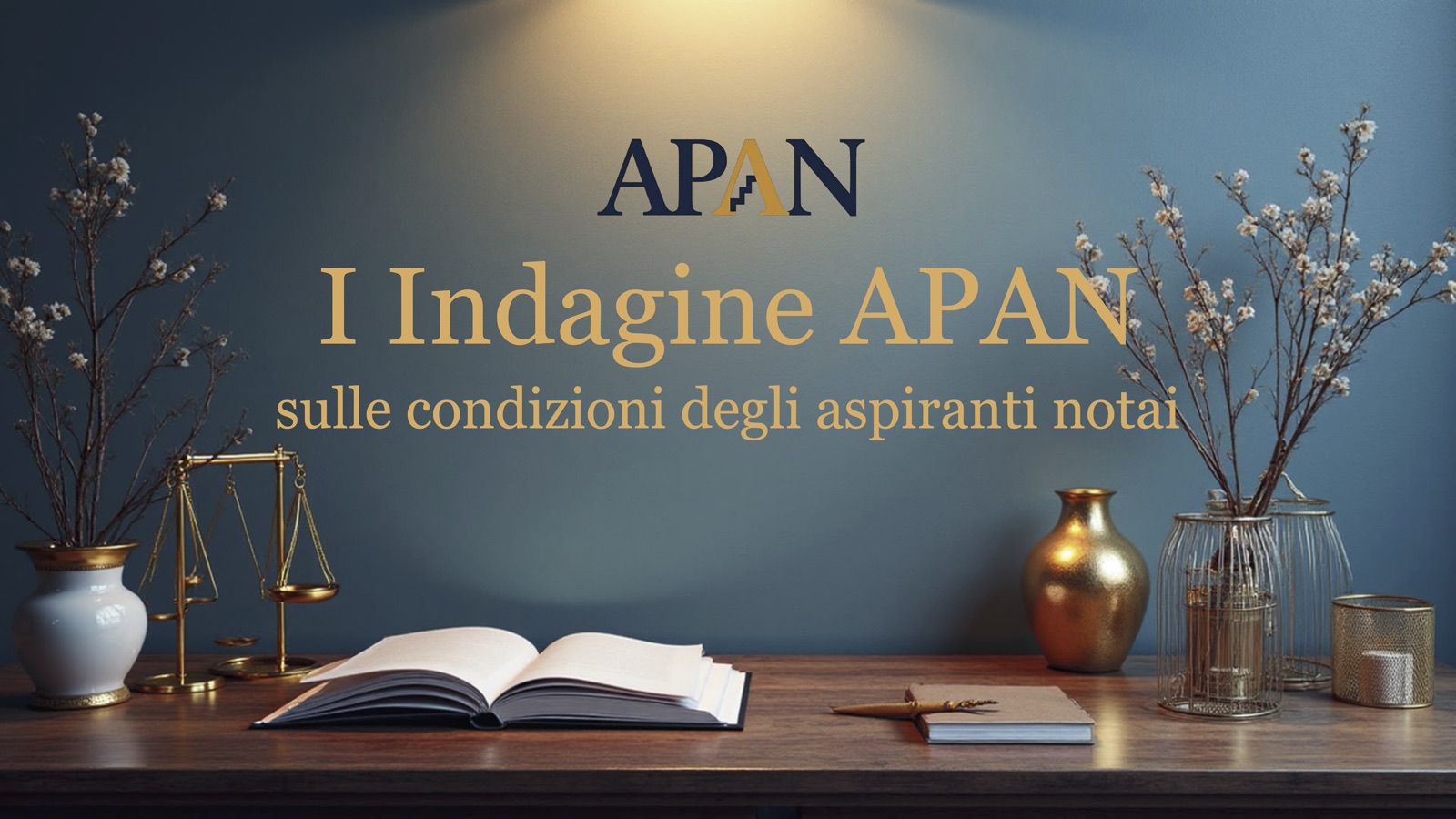 Copertina della Prima indagine APAN sulle condizioni degli aspiranti notai